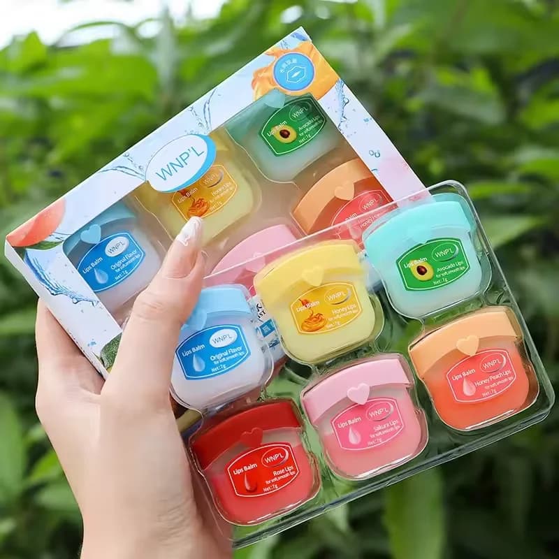 4/6/8pcs Balsam Set for Lips Moisturizing Lips Lips Makeup Vegetable Base Natural Moisturizing Cream Lip Balm Anti-screpolation Skin Care