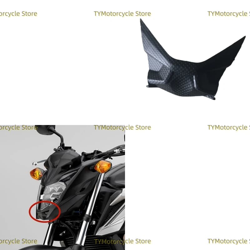 Coprifaro anteriore inferiore moto faro anteriore carenatura becco Cowl adatto per CB500F CB 500F CB500 F 2016 2017 2018