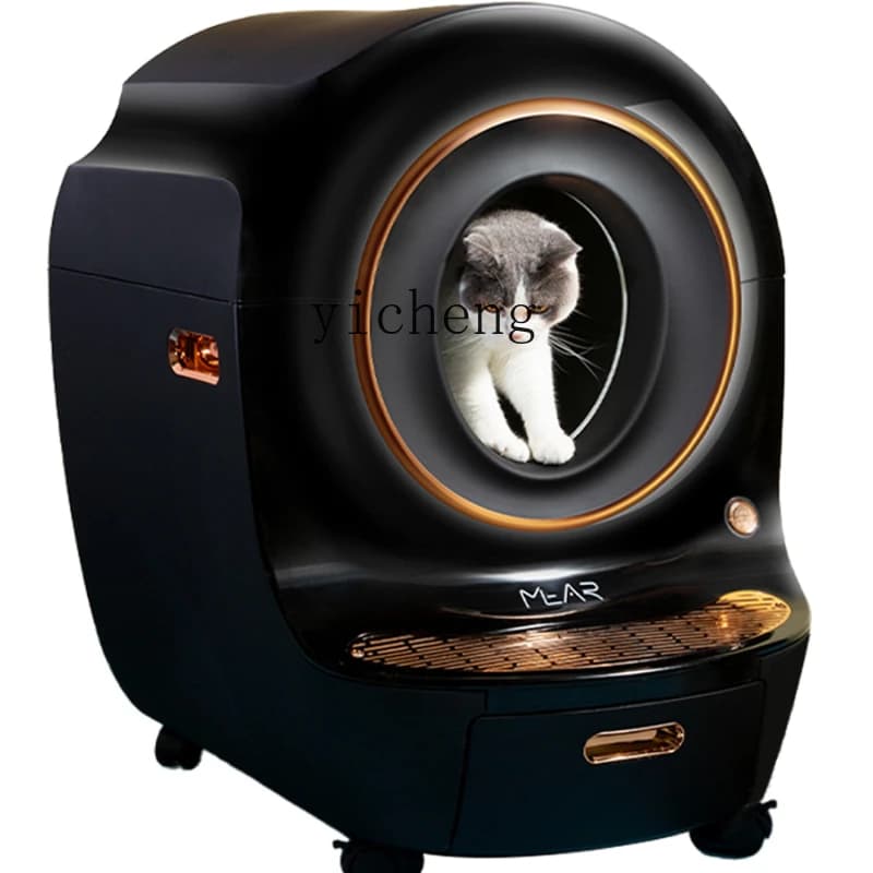 Lettiera intelligente Lettiera automatica chiusa da 15,00 kg Toilette elettrica per gatti di grandi dimensioni Maine Muppet