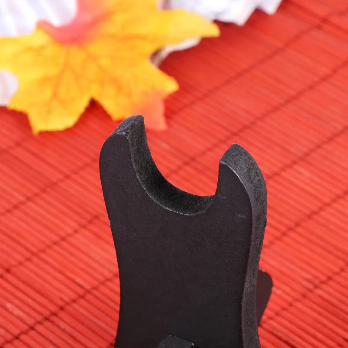 2Pcs Display Rack Wooden Stand Stable Holder Organizer Shelf for Tanto Flute Storage Retro Design