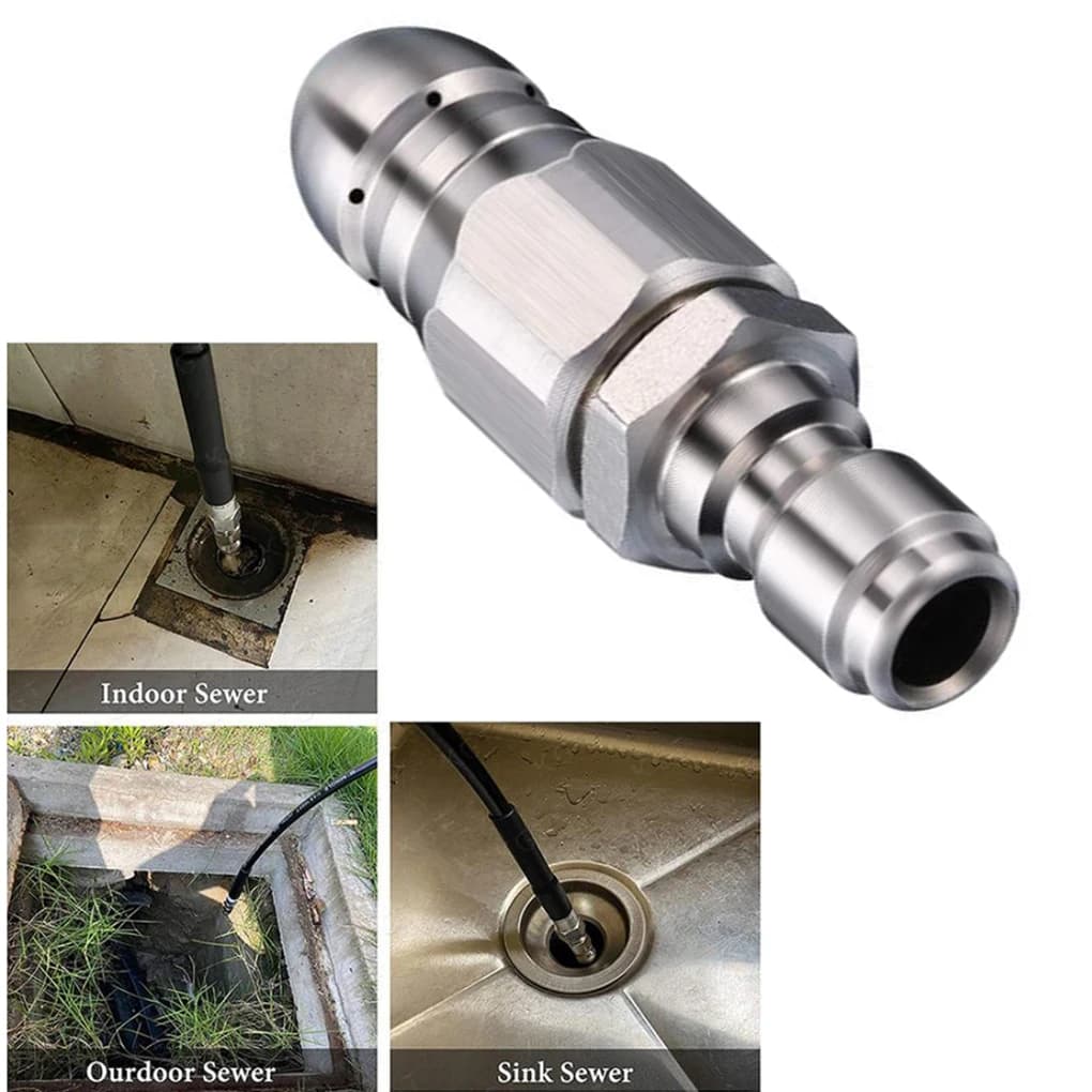 5,000 PSI PSI Waterpipe Fitting Machine Quick Connector 1/4 Inch Stainless Steel Flexible Hose Handle Washer Accessories