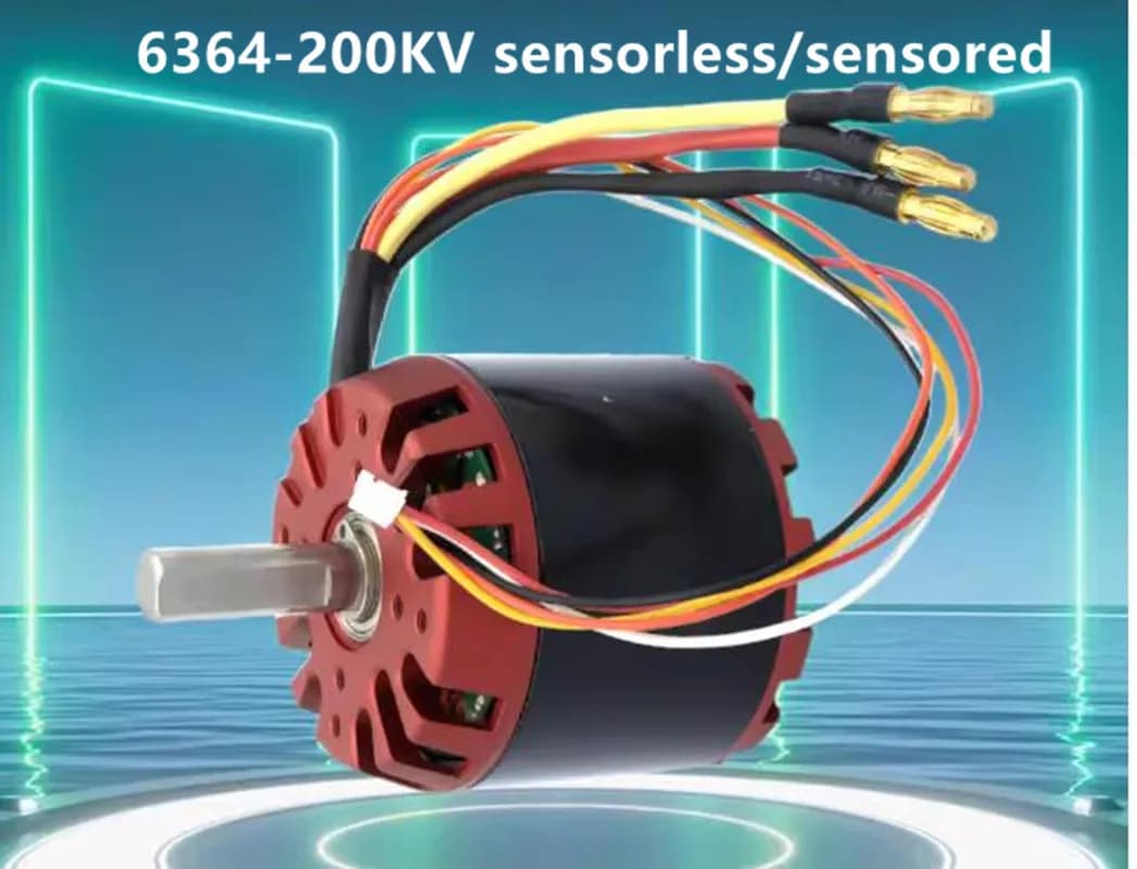 6364 200kv power model aircraft DC brushless motor scooter explosion-proof electric car adjustment remote control four-wheel