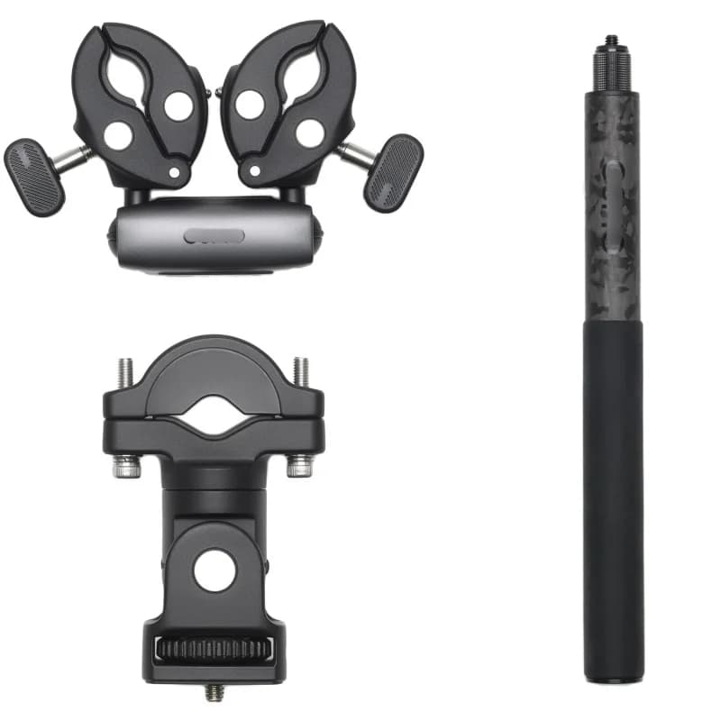 NUOVO supporto per carichi pesanti per moto Osmo con doppia regolazione dell'angolo rapido del morsetto per carichi pesanti Selfie Stick flessibile per riprese dinamiche