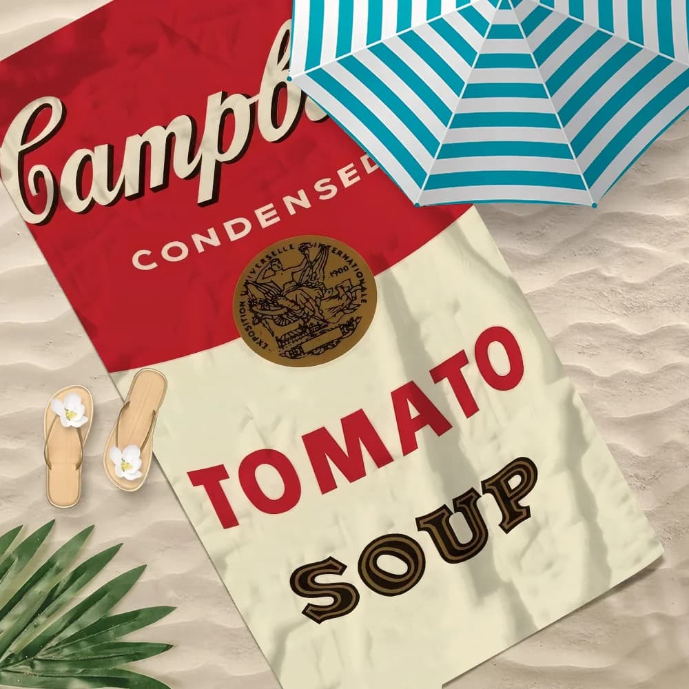 A-Andy W-Warhol ART Asciugamano da spiaggia Asciugamani morbidi da piscina ad asciugatura rapida Regalo per viaggi Palestra Doccia Sport da campeggio