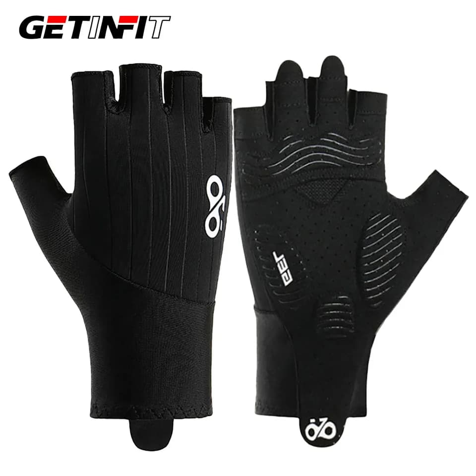GETINFIT Half Finger Gloves Outdoor Sports Fitness Slip Resistant Shock Absorbing Breathable Mountain Road Bike Riding Gloves