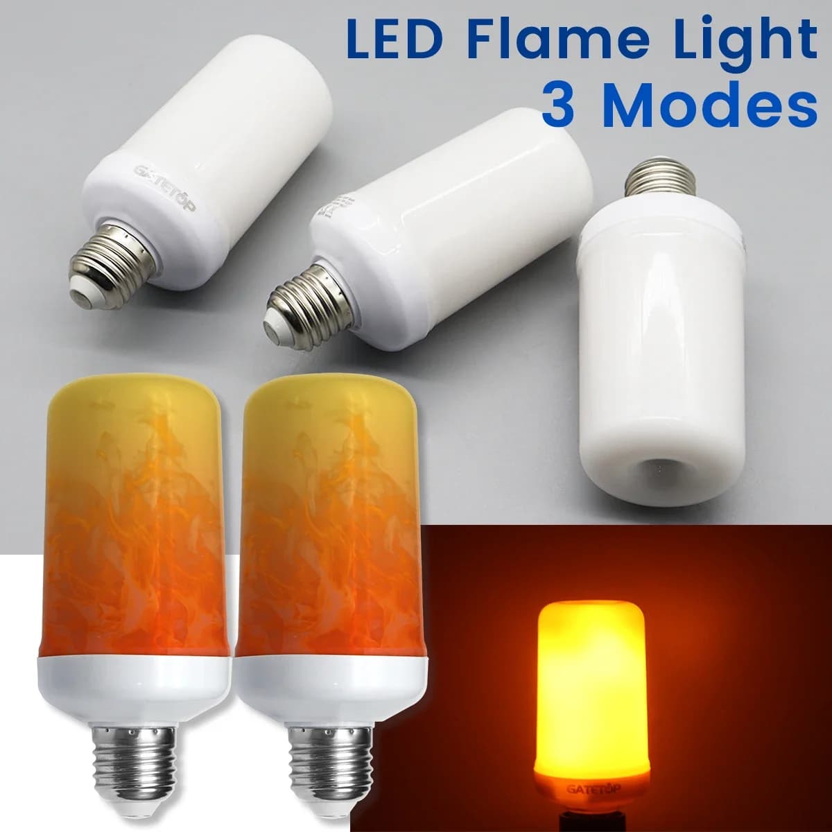 1-10PCS E27 LED Fiamma Lampadine 3 Mode Party LED Effect Flame Light Simulation Lights Fire Lights KTV Festival Garden Decoration
