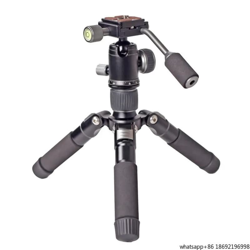 Mini Treppiede da Tavolo, Supporto Portatile per Fotografia, Clip per Smartphone, Asta per Selfie e Supporto per Tablet