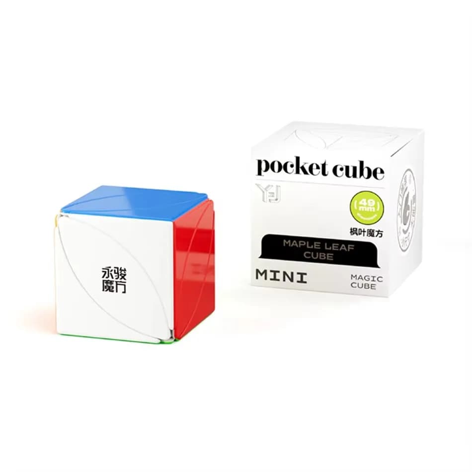 YongJun MINI Cubo Magnetico Tascabile 49mm Foglie di Acero YJ Foglie di Acero Cubo Magico Educativo Giocattoli Per I Bambini Regalo Giocattolo Cubo Magico