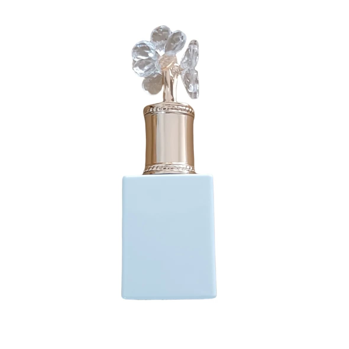 15ML 5 pieces Gel Polish Bottles Empty White Glass bottle with flower lid with brush for Nail art
