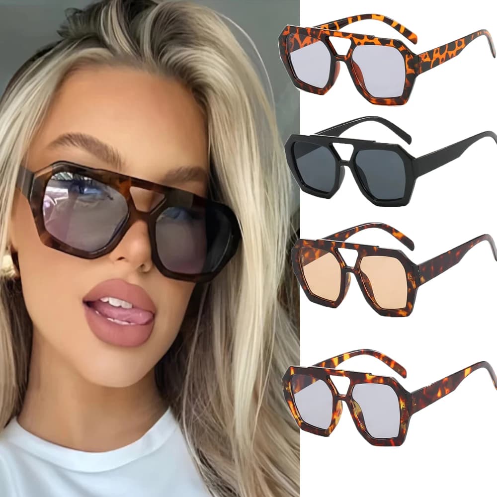Occhiali da sole irregolari, nuovi influencer Instagram europei e americani, stessi occhiali da sole alla moda, occhiali da sole personalizzati