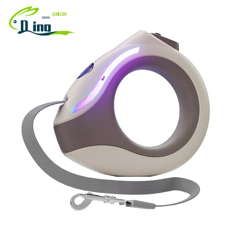 Guinzaglio per cani 3M con torcia a LED, corda in nylon retrattile automatica per gatti e cuccioli, per passeggiate e corsa, estensione guinzaglio