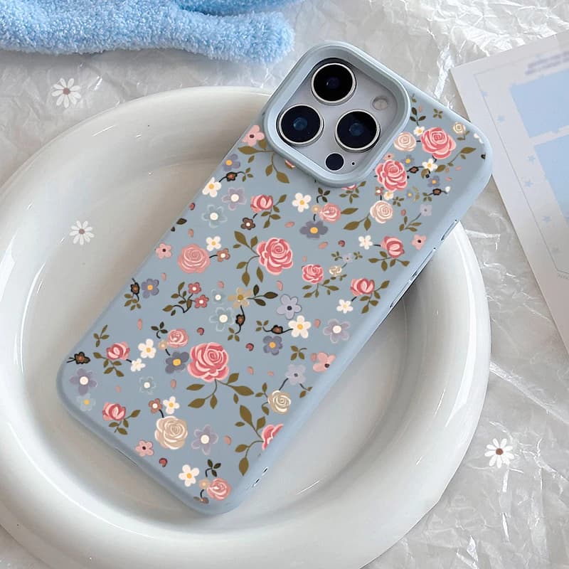 Fairy Pink Rose Flowers Floral Phone Case For iPhone 17 Cases iPhone Air 16 Pro Max 15 Plus 14 13 12 11 Shockproof Bumper Cover
