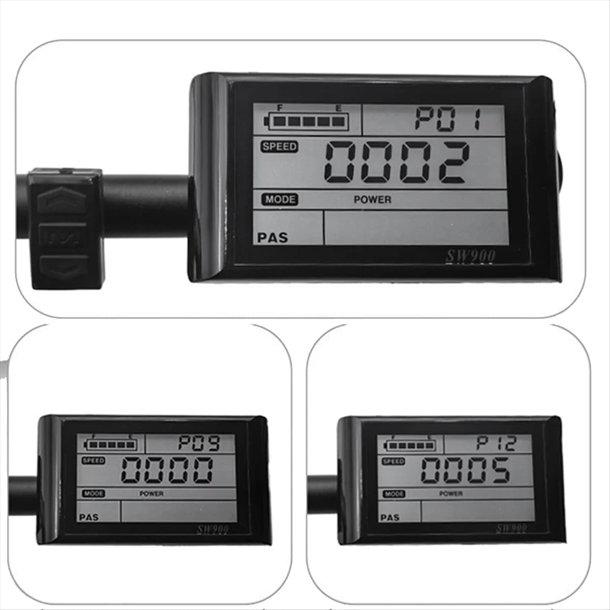 (X07A) Connettore Impermeabile SW900 a 6 Pin 24V-60V, Componente di Modifica per Display LCD di Biciclette Elettriche e Scooter Elettrici