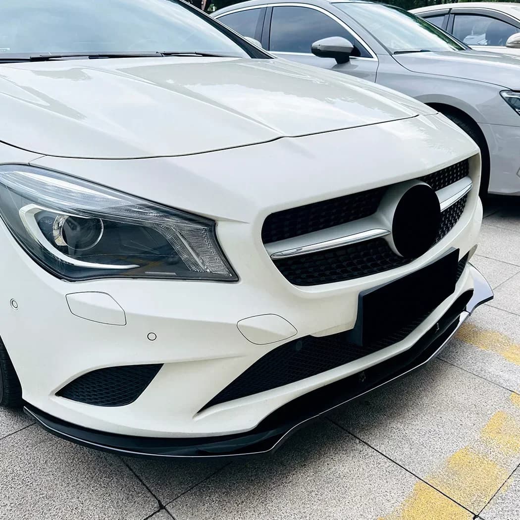Per Mercedes Benz Classe CLA C117 CLA 200 220 180 2013-2015 Paraurti Anteriore Lip Splitter Spoiler Diffusore BodyKit Accessori Tuning