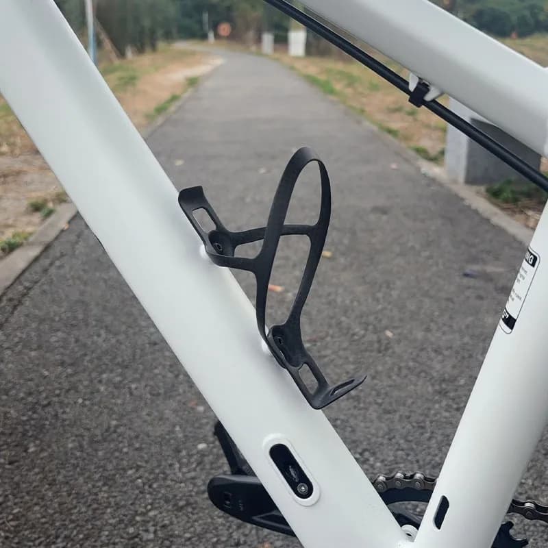 Portaborraccia in Fibra di Carbonio 3K per Bicicletta, Ultraleggero 14g, Opaco, per MTB e Bici da Strada