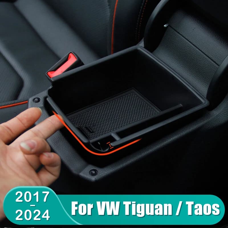 Per Volkswagen VW Tiguan 2017 2018 2019 2020 2021 2022 2023 2024 E Taos 2022-2024 Auto Bracciolo Centrale Box Accessori di Stoccaggio