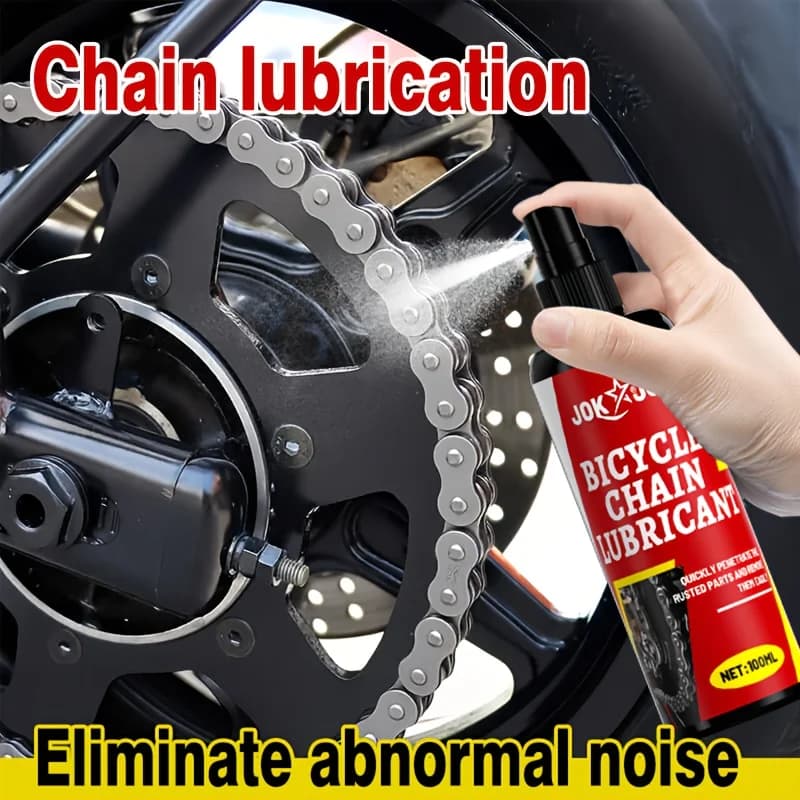 Jokjok Potente spray lubrificante per lucidatura metallizzata, agente antiusura per la rimozione della ruggine, adatto per catene di auto, serrature per utensili
