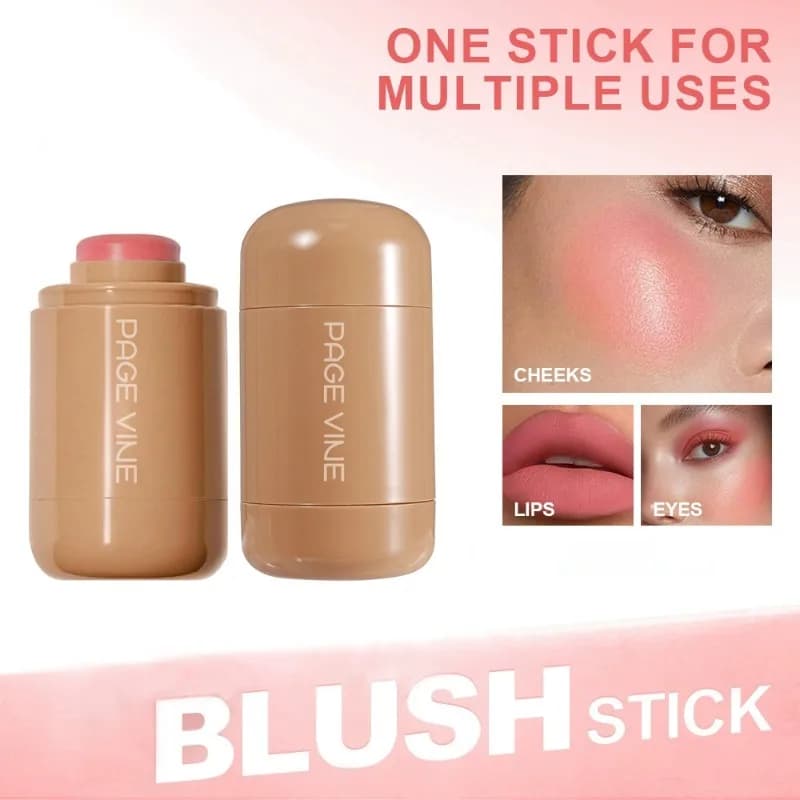 New Blush Stick 3-in-1 Lip Glove Colorful Humidity Blush Stick Sety Illumina Blush Cream Fard Cosmetic Pipes Contour Opaque