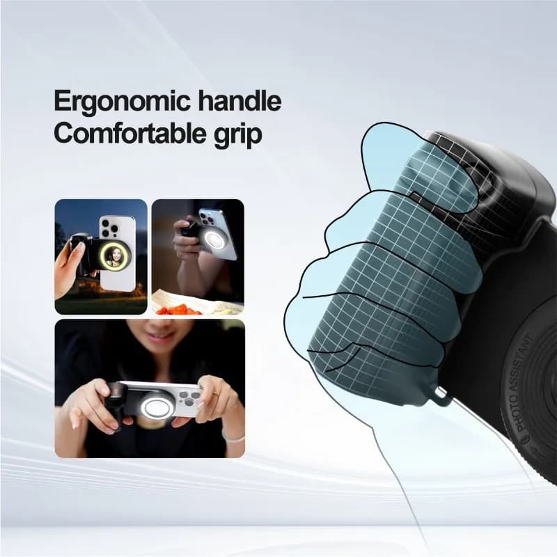 Mobile phone camera shutter handle Bluetooth selfie handle Filling light for smartphones with filling light for Android iPhone