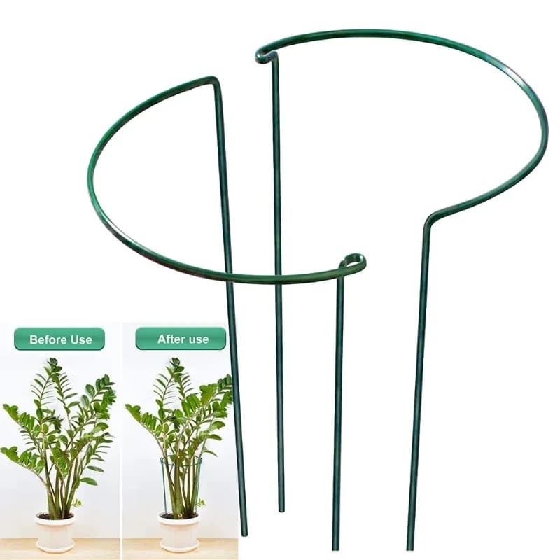 10 robuste tutori in metallo per piante, per bordi del giardino, per pomodori, ortensie e fiori da esterno