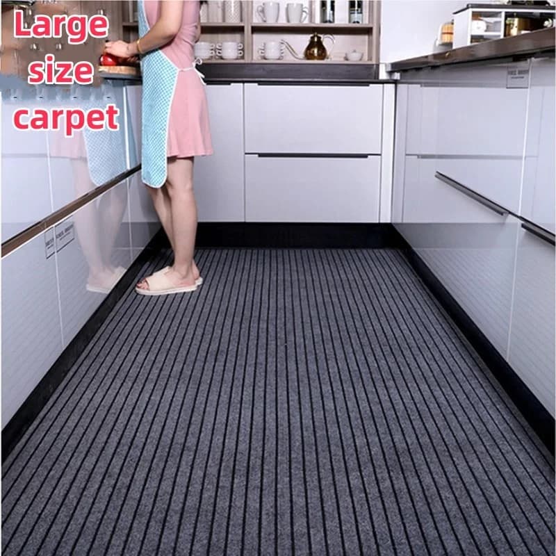 Tappeti a strisce lavabili antiscivolo per grandi superfici, decorazioni per la casa, tappetini da bagno ad assorbimento rapido, per balcone, corridoio, cucina
