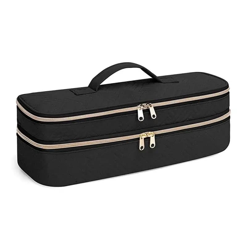 Transport bag for hair dryer/volumizer/styler, insulated organizer bag for hair tools for hairdressers with reusable dividers - New