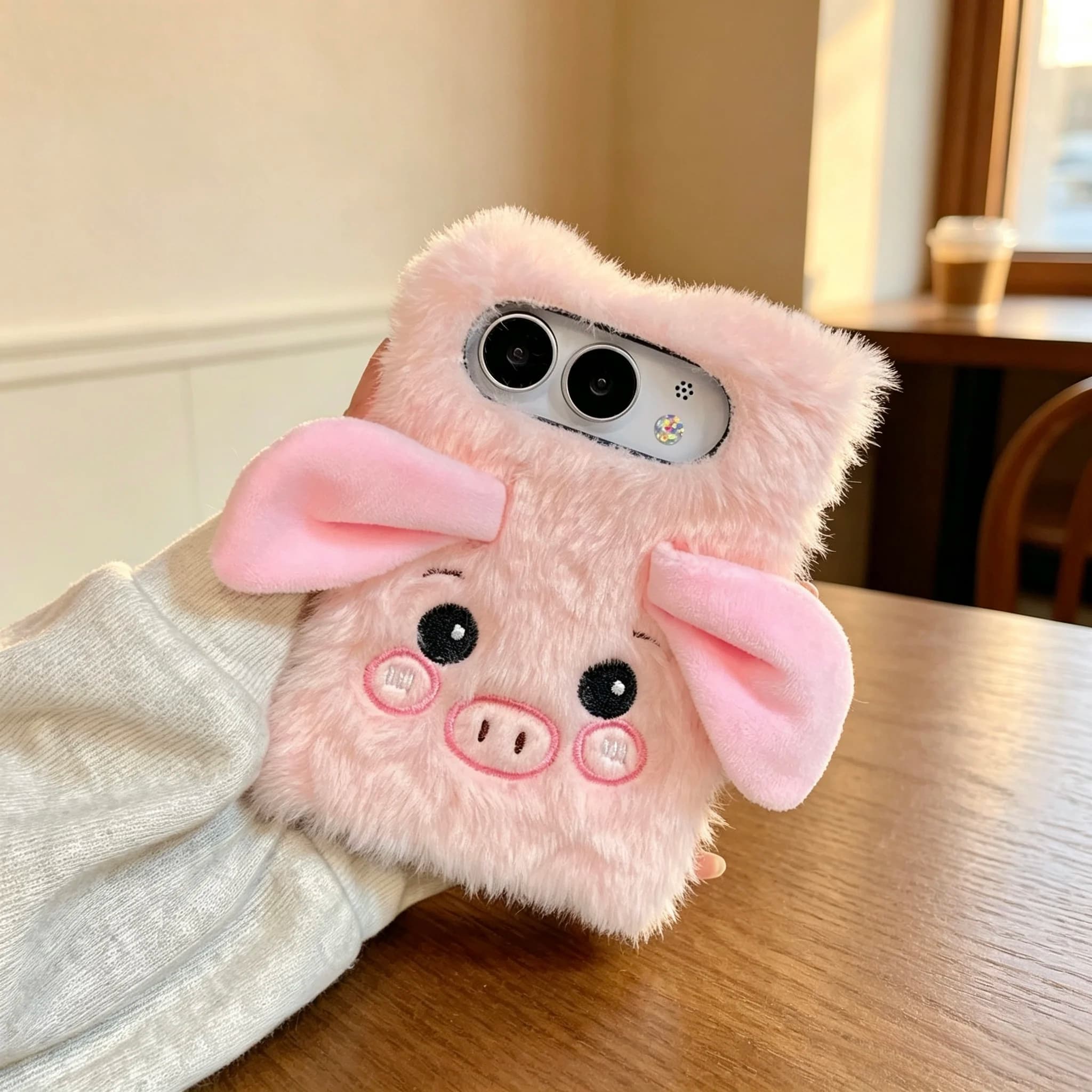 Luxury Plush Warm Cute Phone Case for Honor Magic V Flip Flip2 Quakeproof Cover