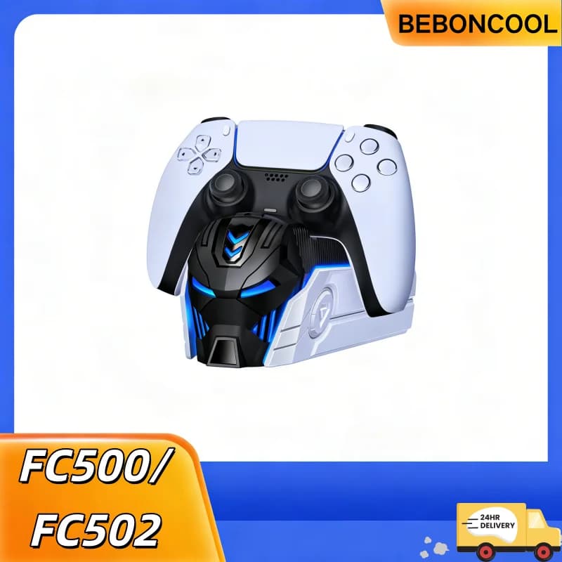 BEBONCOOL FC500 Stazione di Ricarica per Controller PS5 Slim Caricatore Rapido Doppio con Indicatore LED e Supporto di Ricarica