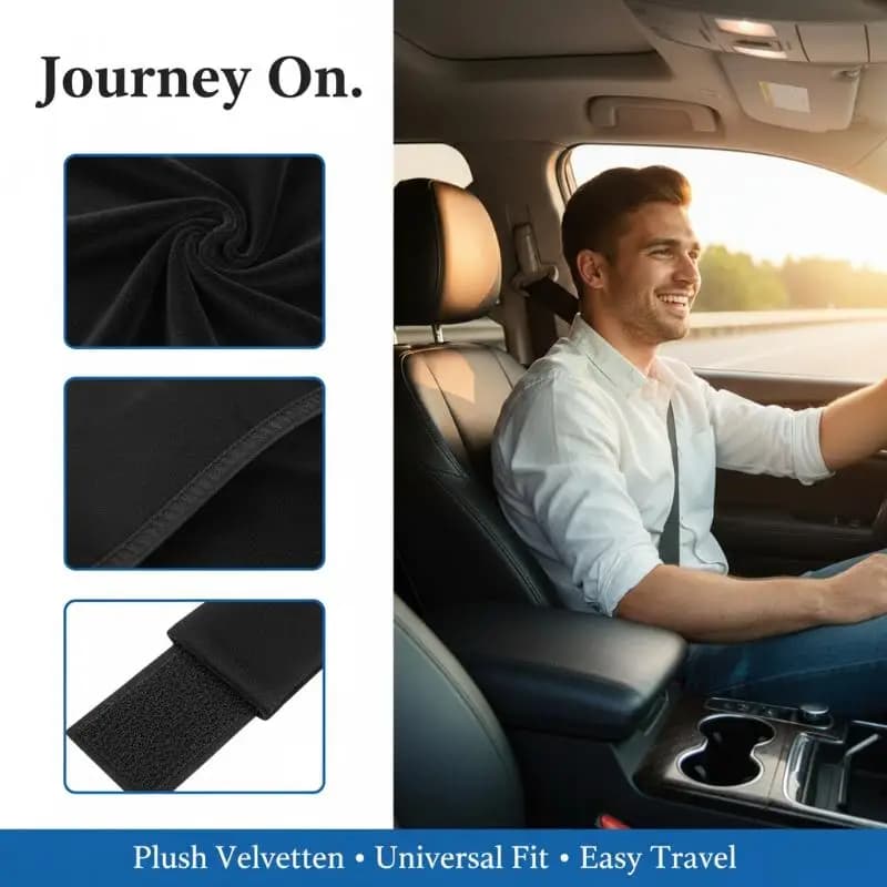 1/2pcs Soft Seat Belt Covers Car Accessories for Comfortable and Safe Travel