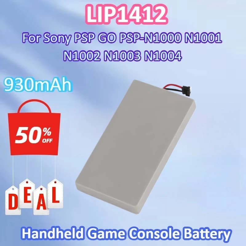 Brand New LIP1412 3.7V 930mAh Batteria per console di gioco portatile per Sony PSP GO PSP-N1000 N1001 N1002 N1003 N1004 Batterie