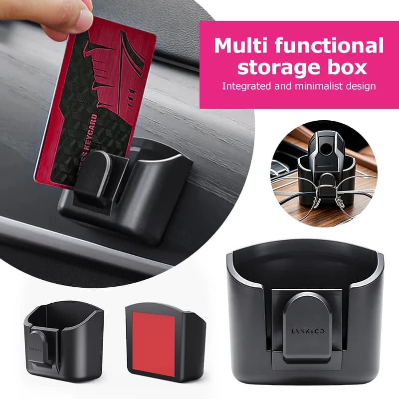 Car Center Console Glasses Key Remote Organizer Storage Box For LYNK&CO Phev 05 Phev 06 Phev 09 01 02 Hatchback 03