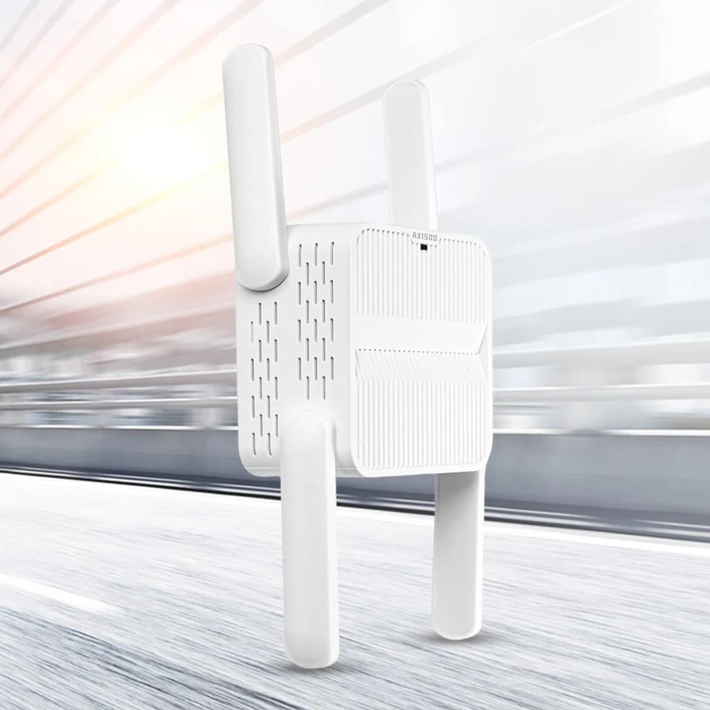 Estensore ripetitore WiFi 6 Amplificatore ripetitore segnale 1500Mbps con porta Ethernet Estensore WiFi wireless Rete a lungo raggio Facile installazione