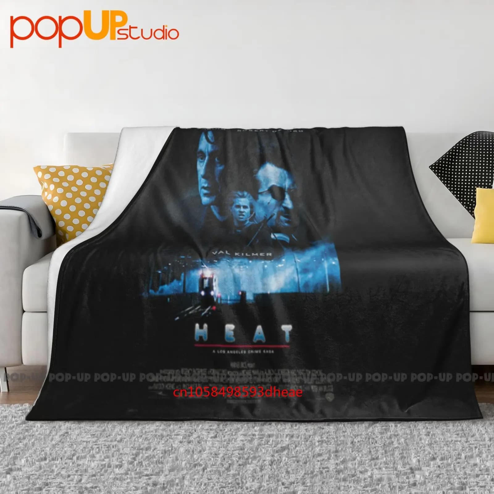 Cult Movie Heat Al Pacino Robert De Niro Movie Coperta ultra morbida Trapunta Copridivano invernale Copriletto