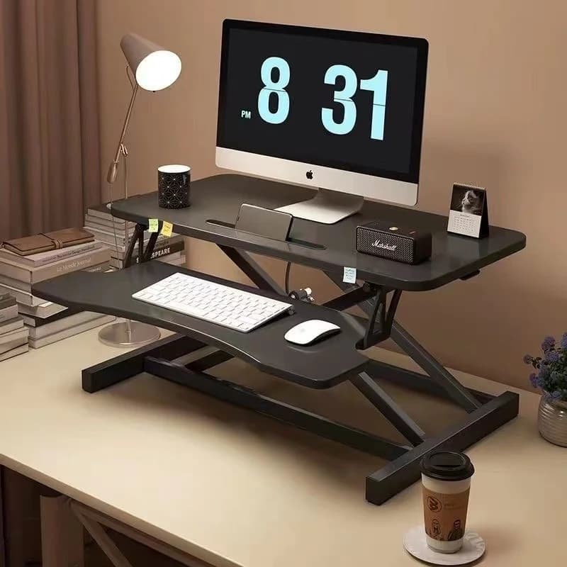 Scrivania per Laptop Regolabile in Altezza, Pieghevole e Portatile, Supporto per Computer da Scrivania Sit-Stand, Scrivania per Casa, Ufficio e Gaming