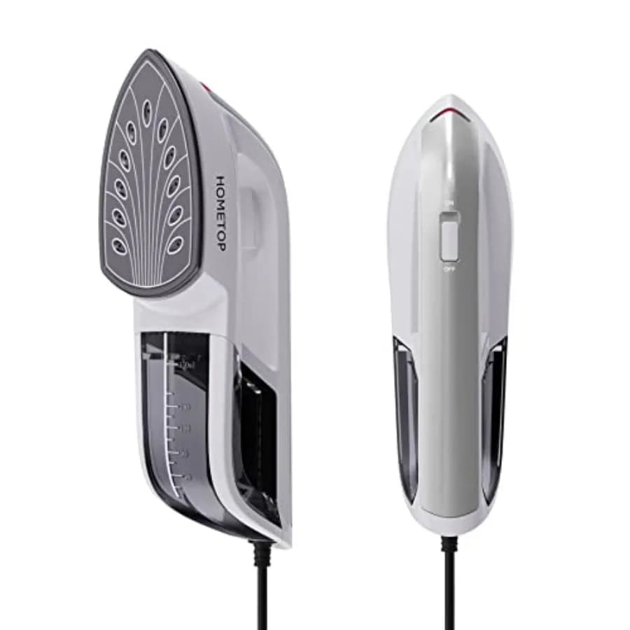 Ferro da Stiro a Vapore Portatile Professionale per Vestiti, 1300W, Riscaldamento Rapido in 40s, Rimuovi Pieghe dai Tessuti, Vaporizzatore Portatile