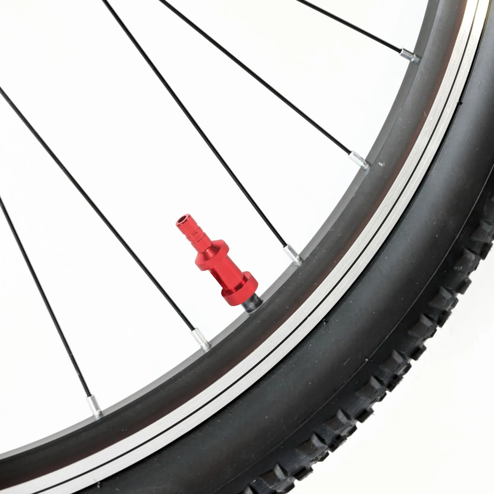 2 Pezzi Adattatore per Valvola Francese in Lega di Alluminio per Bici, Pompa ad Aria per Biciclette, Ricambio per Valvole Tubeless