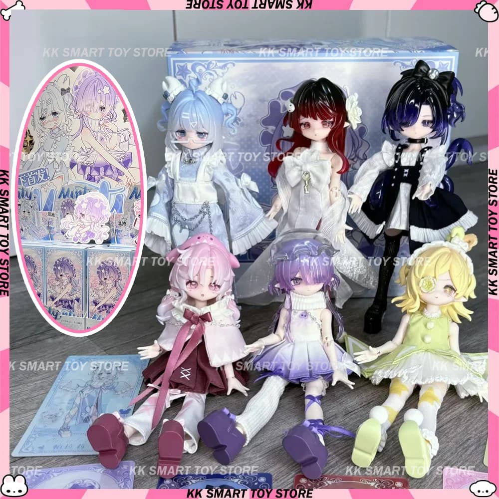 Genuino Come4free Minty V2 Ocean Gem Series 1/8 Bjd Scatola Cieca Kawaii Mobile Doll Action Figure Ornamento Regali A Sorpresa giocattoli
