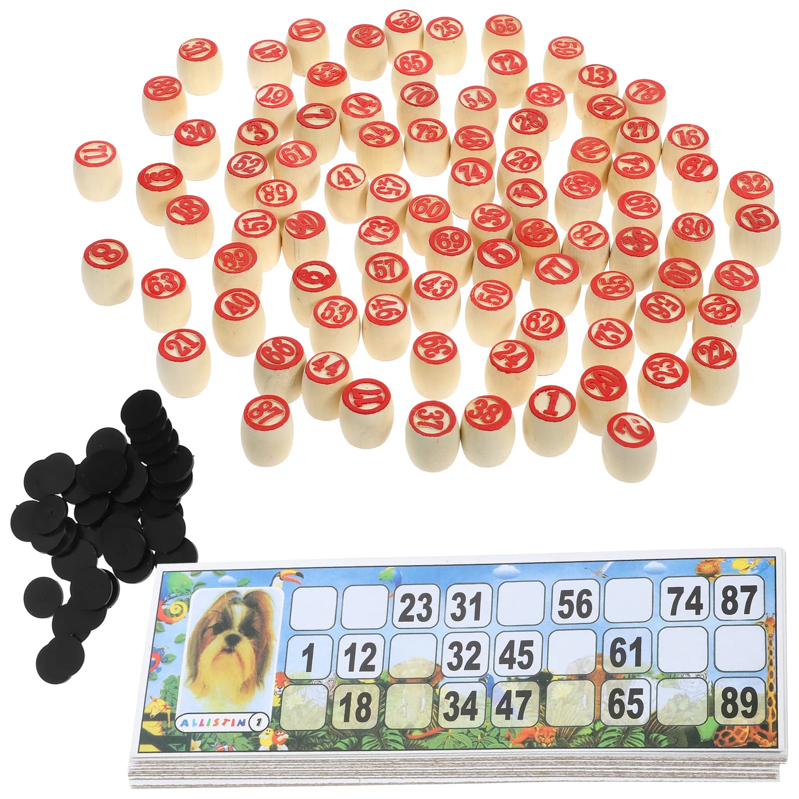 Numeri per adulti Gioco di scacchi Giocattoli Giochi da tavolo Mazzo di legno russo Lotto Stecche da viaggio
