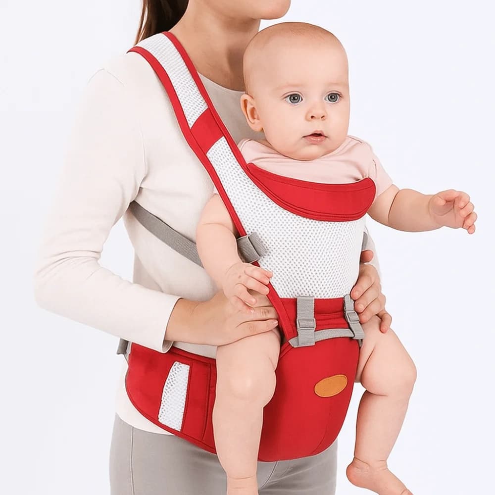 Marsupio anteriore per neonato, design a imbracatura, materiale morbido, sgabello per la vita del bambino, marsupio ergonomico a 360 gradi, traspirante