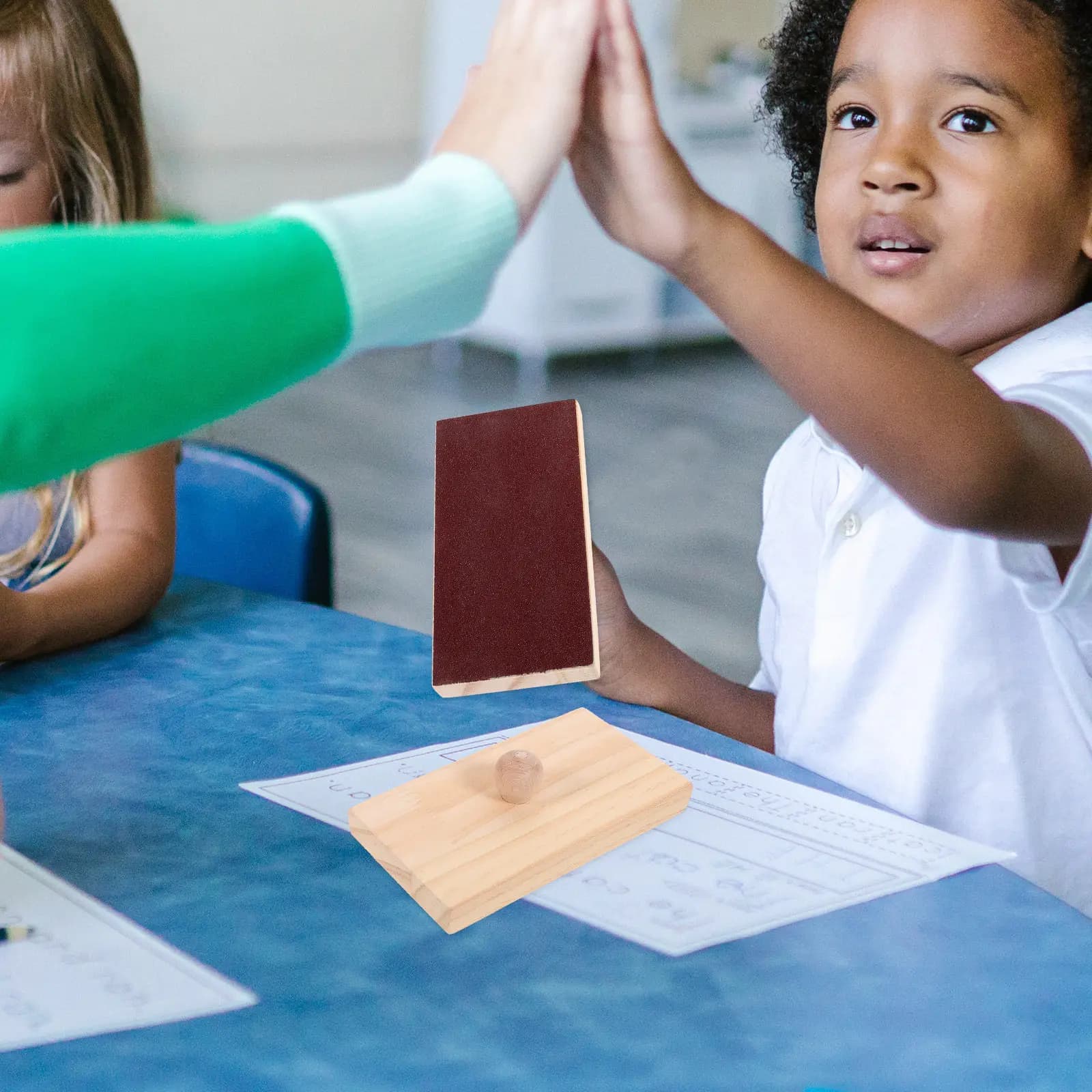 2 Pezzi Blocchi di Legno per Percussioni Orff, Strumenti Musicali per l'Educazione della Prima Infanzia, per lo Sviluppo del Ritmo dei Bambini