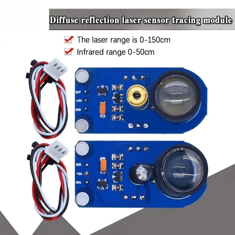 Obstacle avoidance distance gray detection and recognition of diffuse reflection laser sensor tracking module for arduino