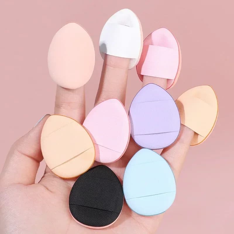 10 Pieces Mini Spugnette for Fondotinta, Small Air Bearing Sponges for Cypria, Viso Corrector, BB Cream, Cosmetic Applicators, Makeup Tools