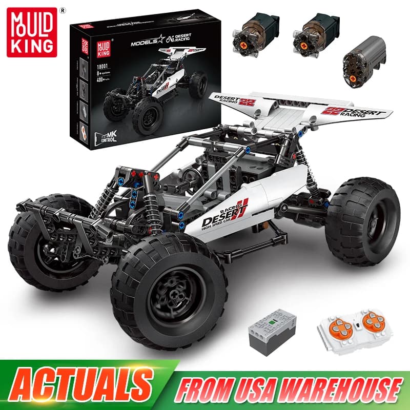 Stampo Re 18001 L'APP e RC Motorizzato MOC-1812 Buggy 2 Building Block Montaggio Tecnico Auto Giocattoli di Mattoni Set Bambini Regalo Di Natale