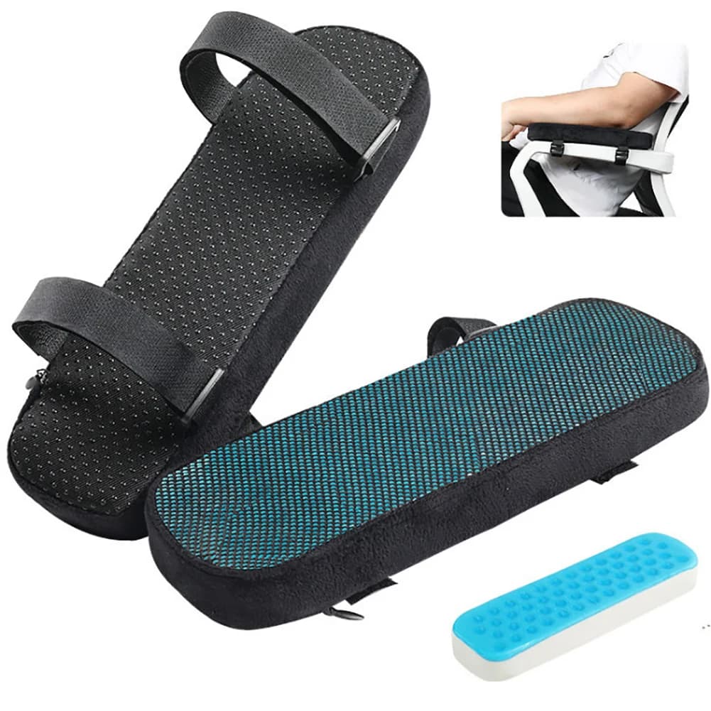 Cuscinetti ergonomici per braccioli - Cuscino copri bracciolo per sedia da ufficio - Cuscino di supporto per gomito per computer, sedie da gioco e da scrivania (set di)