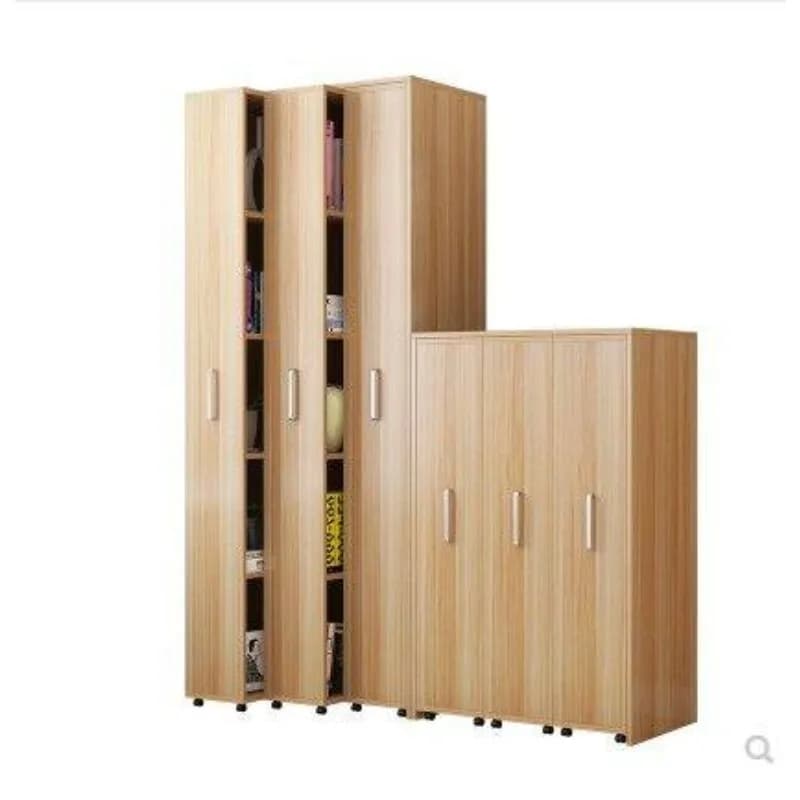 Libreria mobile invisibile antipolvere con ruote, scaffale estraibile a cassetto, armadietto a scomparsa per spazi stretti