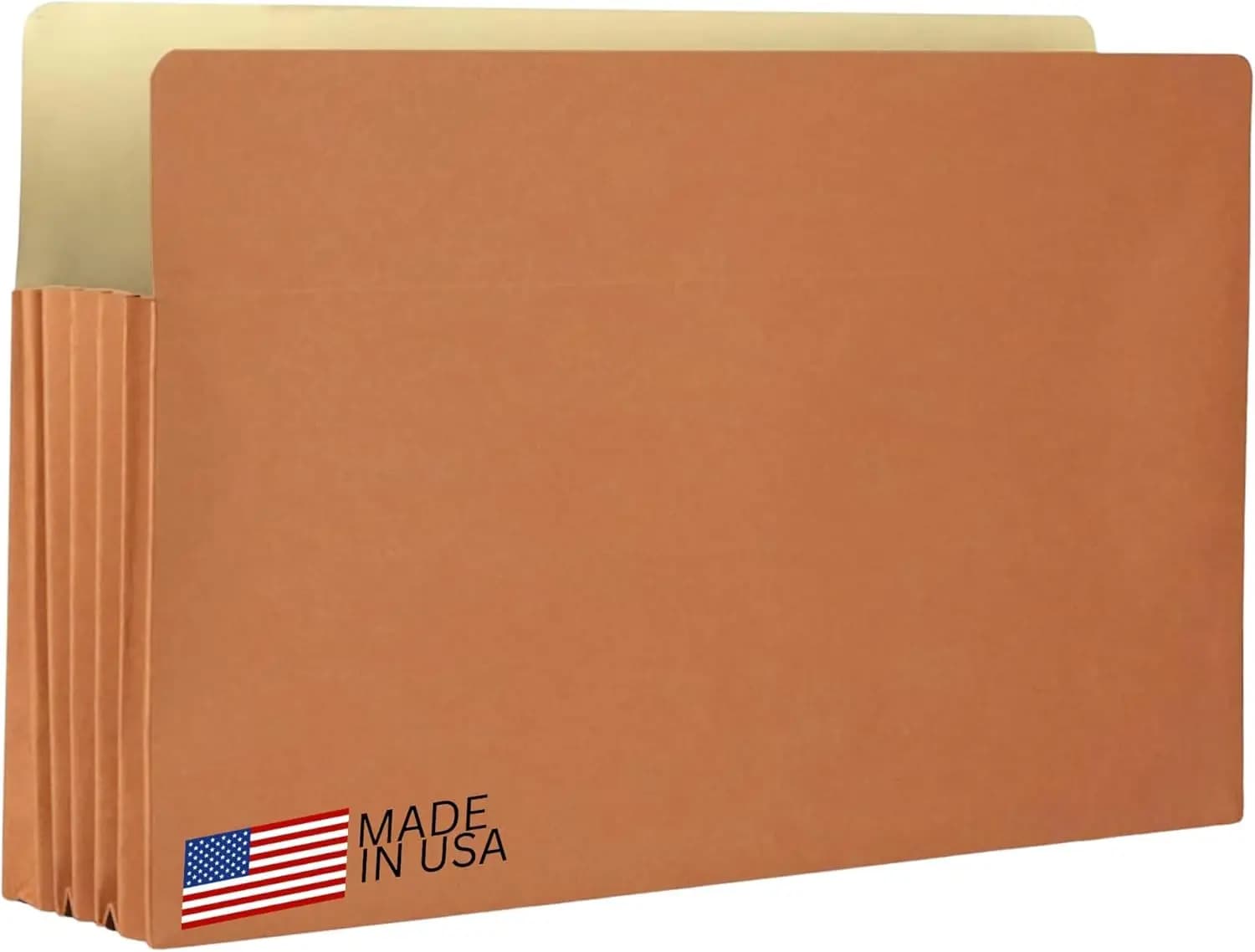 Cartella Espandibile a Fisarmonica - Formato Legale 8.5x14, Espansione 5.25'', Confezione da 50, Cordino Rosso, Linguette a Taglio Dritto, Organizzatore Documenti Ufficio