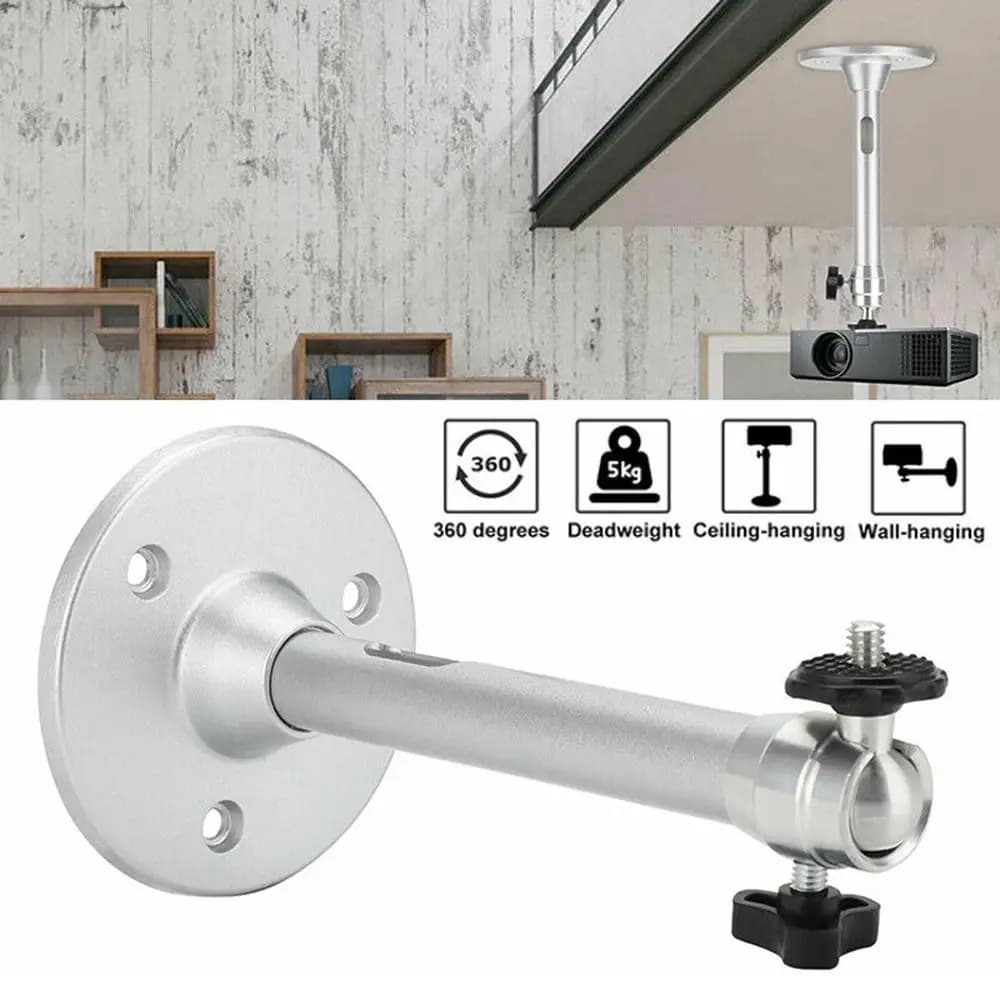 Universale LCD Mini proiettore staffa per montaggio a parete a soffitto supporto in alluminio progetti accessori Home Audio Vide