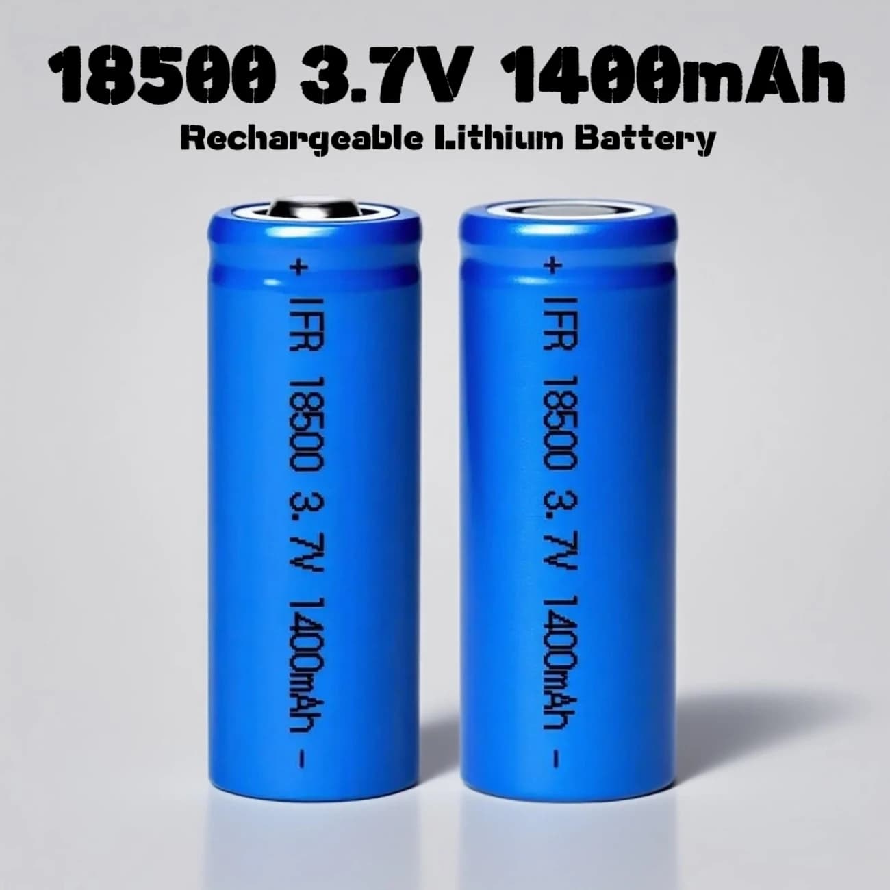 Caricabatterie al litio ricaricabile 18500 3.7V 1400mAh per torcia, altoparlante, spazzolino elettrico, radio, rasoio, power bank, giocattoli