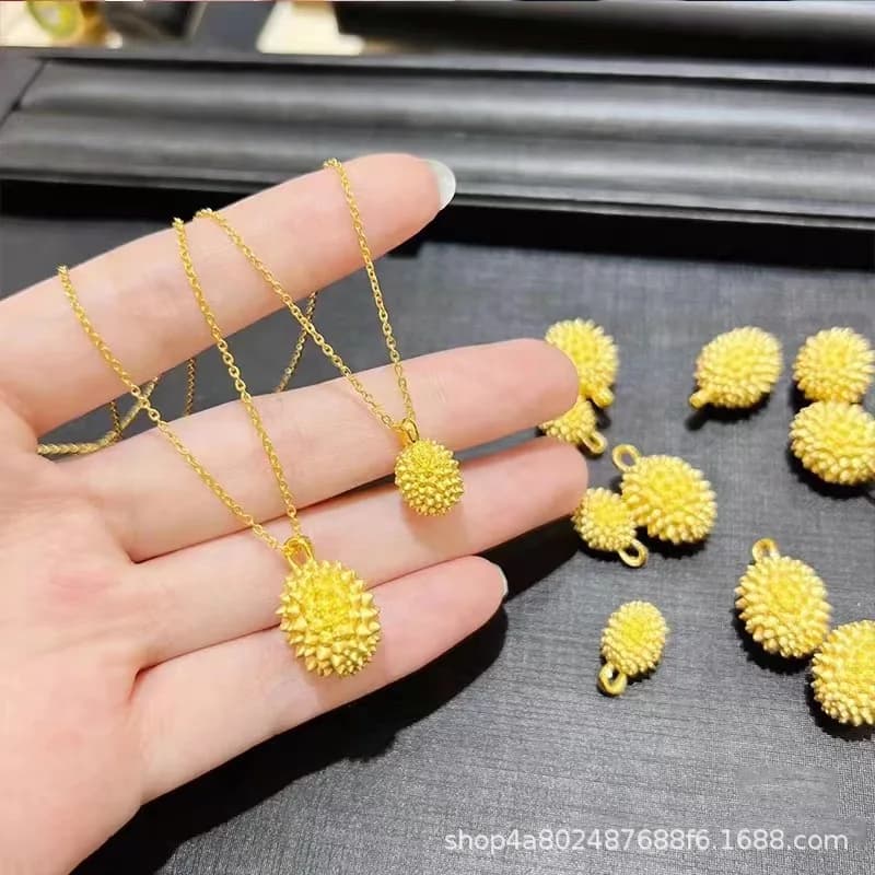 Durian nostalgia necklace pendant, besties a light, luxurious, and visually appealing style, versatile and versatile