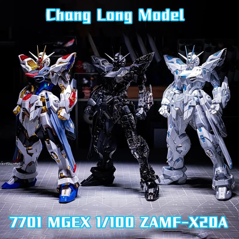 CHANGLONG Modello 7701 MGEX ZGMF-X20A Strike Freedom Kit Scheletro in Plastica Action Figure Anime Robot Modellino in Plastica Regalo Giocattolo